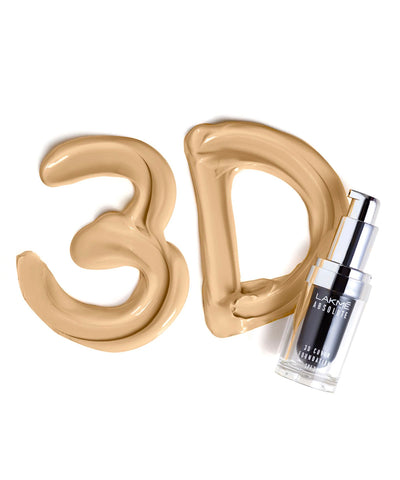 LAKME ABSOLUTE 3D COVER FOUNDATION W120 WARM CREME - 15 ML