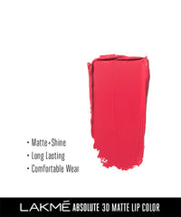 Lakme Absolute 3D Lipstick, Frosty Pink - 3.6 g