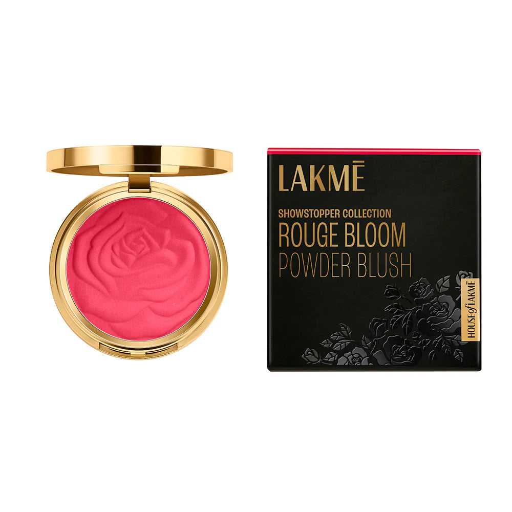 LAKME SHOWSTOPPER COLLECTION ROUGE BLOOM POWDER BLUSH 02 PIN