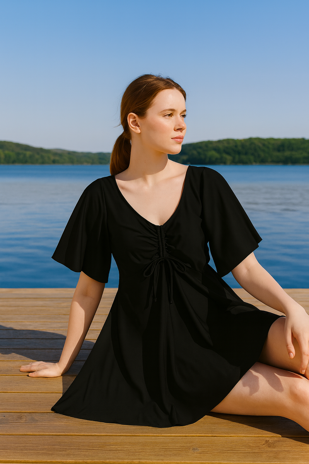 Midnight Breeze Beach Cover-Up