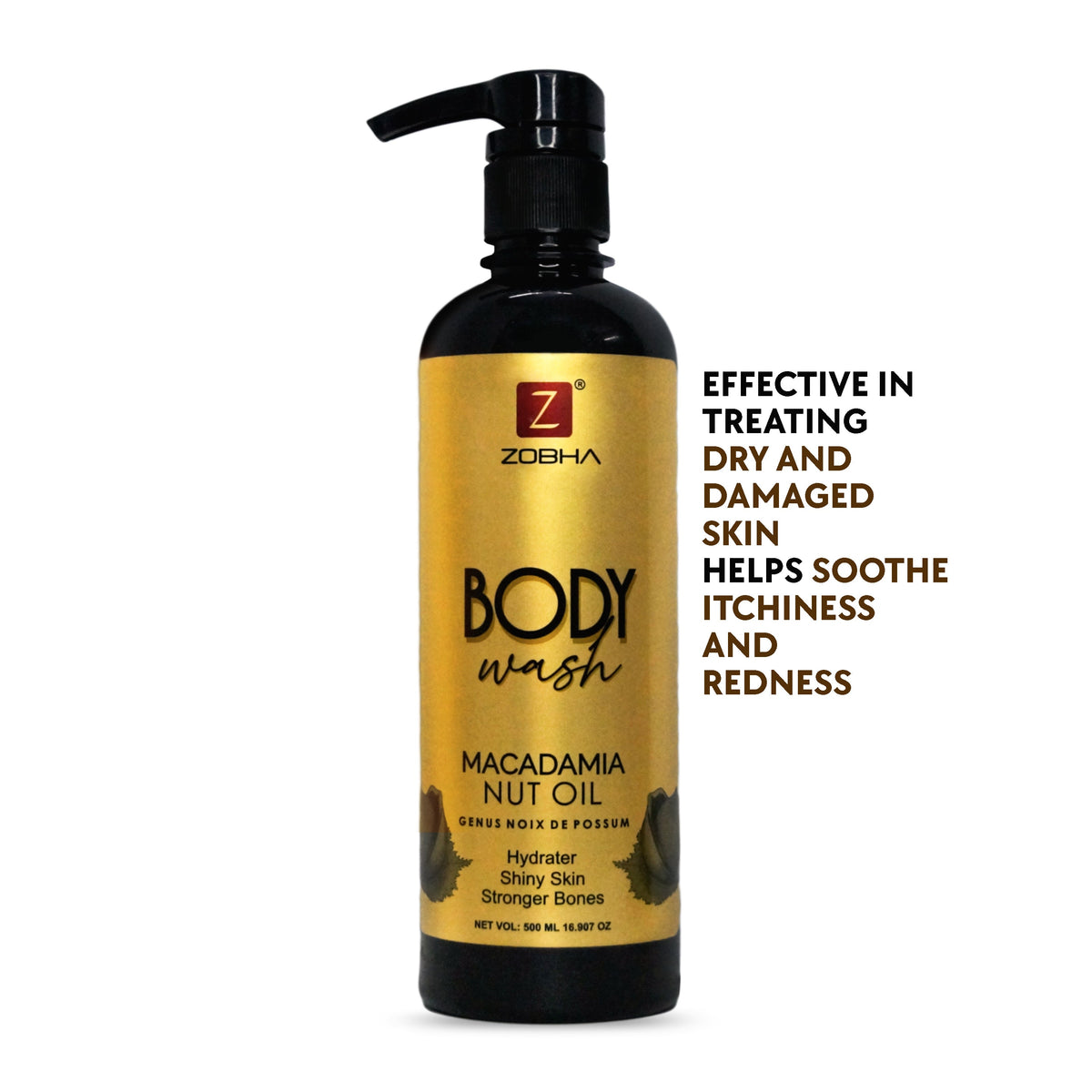 Zobha Macadamia Nut Oil Body Wash - 500ml
