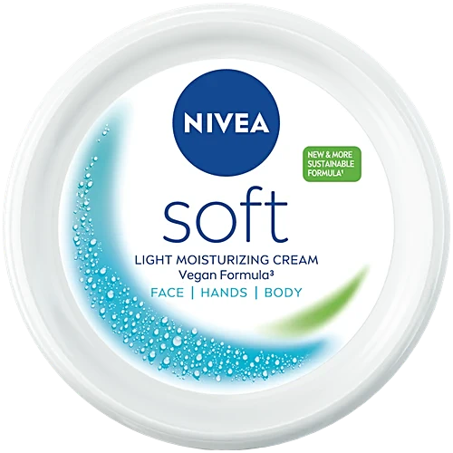 NIVEA SOFT LIGHT MOISTURISING CREAM FACE BODY HANDS 300ML