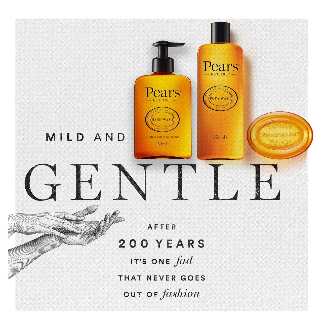 Pears Pure & Gentle Handwash With Natural Oils - 250ML