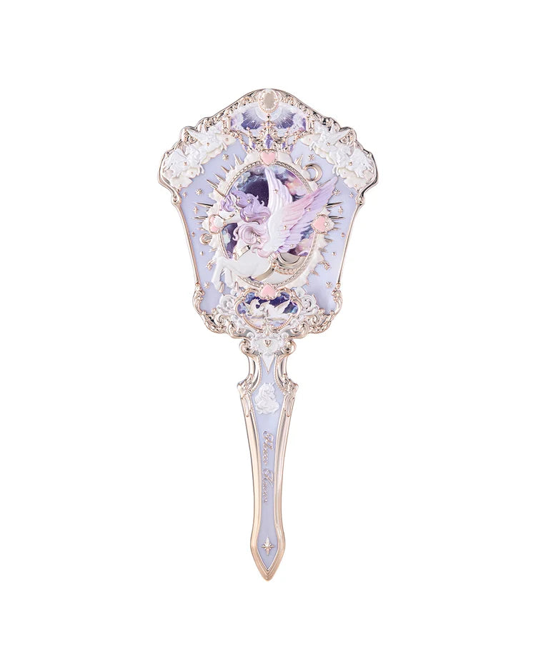 Flower Knows Knight Unicorn Hand Mirror Moonlight Lilac