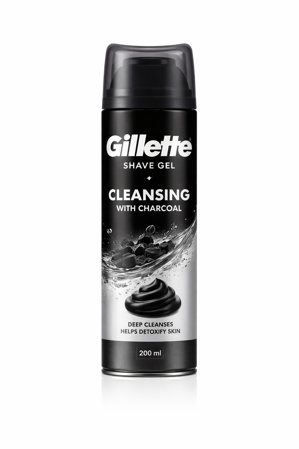 GILLETTE SHAVE GEL CLEANSING WITH CHARCOAL 200ML
