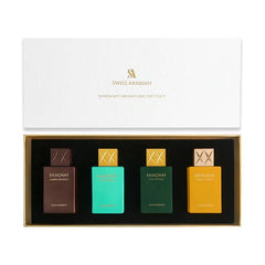 Swiss Arabian Shaghaf Mini Perfume Gift Set (OUD TONKA + VANILLA TOFFEE + OUD ROYALE + AMBER INFUSION 25ML X 4)