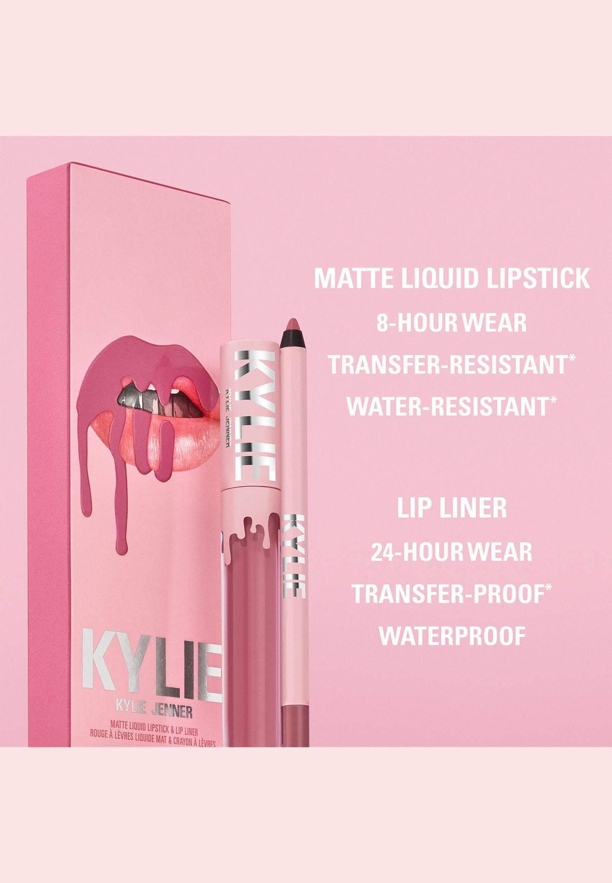 Kylie Jenner Matte Liquid Lipstick & Lip Liner Queen 801 - 3.00ml