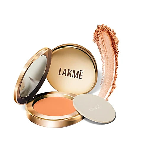LAKME 9 TO 5 SUPER MATTE COMPACT + NIACINAMIDE 8G APRICOT - Kunchals
