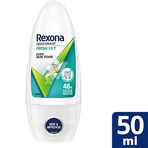 Rexona Fresh Lily Even Skin Tone Deodorant Roll-On for Women (50 ml)