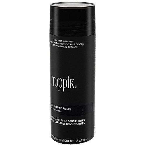 Toppik Hair Building Fibres - Instantly Full Hair, Black, 55 g
