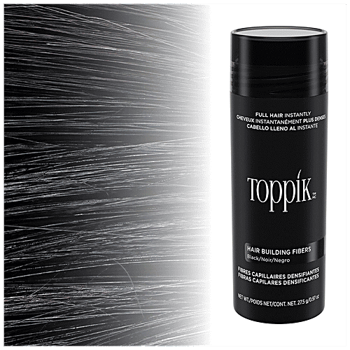 Toppik Hair Building Fibres - Instantly Full Hair, Black, 55 g