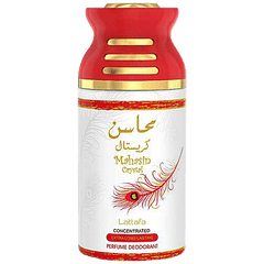 Lattafa Mahasin Crystal  Deodorant - Imported, Long Lasting, Perfumed Body Spray, For Men & Women, 250 ml