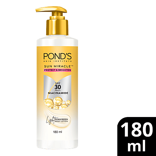 Ponds Sun Miracle Light Sunscreen Body Lotion - SPF 30, 180 ml