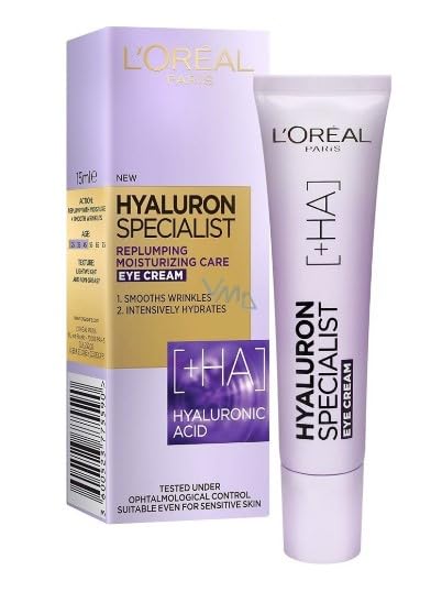 L'Oreal Paris Hyaluron Expert Replumping Moisturising Eye Cream (15ml).