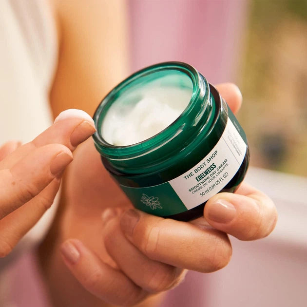 THE BODY SHOP EDELWEISS SMOOTHING DAY CREAM 50ML - Kunchals