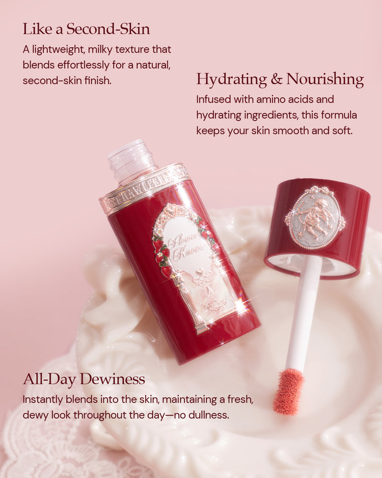 FLOWER KNOWS STRAWBERRY CUPID LIQUID BLUSH 0.25 oz./7 g- 01 Frosty Strawberry