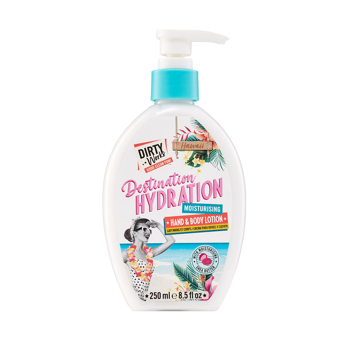 Dirty Works Destination Hydration Moisturising Hand & Body Lotion (250ml)
