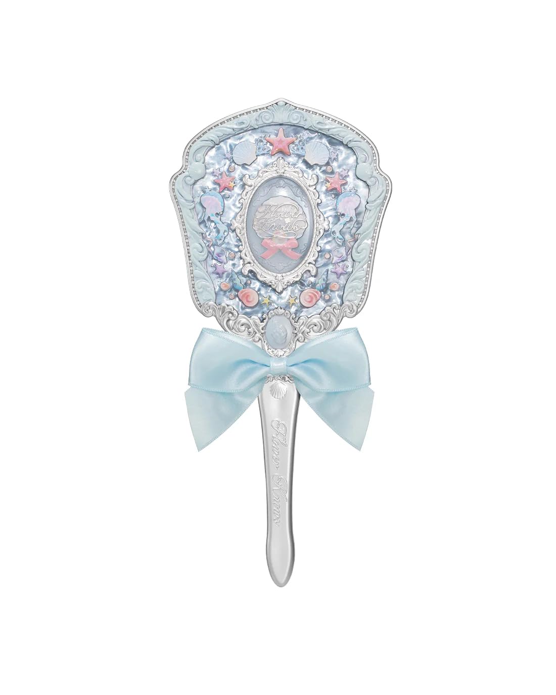 Flower Knows Strawberry Rococo Series Hand Mirror 'Blue".