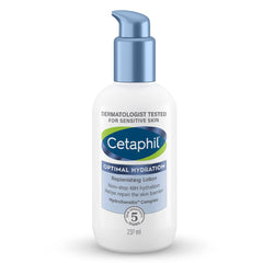 Cetaphil Optimal Hydration Replenishing Body Lotion 237ml | Lightweight moisturizer & non-greasy | Hyaluronic Acid, Sunflower Oil, Blue Daisy extract | Dermatologist Recommended for Sensitive Skin