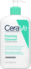 CeraVe Foaming Cleanser for Normal to Oily Skin - 473ml