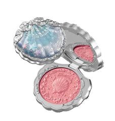 Flower Knows Shell's Jewel Collection Silk Satin Blush, specifically identifying shade #03 Coral Seashell (Peach Glow).