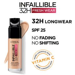 L'oreal Paris 24H Fresh Wear Infallible Foundation (140 Golden Beige)
