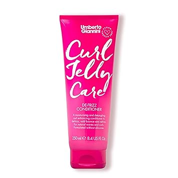 Umberto Giannini Curl Jelly Care De-Frizz Conditioner | Moisturise, Detangle Curls, Adds Bounce, De-frizz | For Natural Waves & Curls | Vegan & Cruelty Free - 250 ml