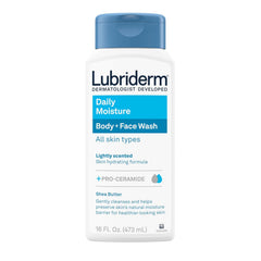 Lubriderm Daily Moisture All Skin Types Body + Face Wash – 473ml