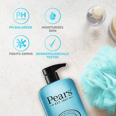 pears pure & gentle with mint extract body wash 750ml