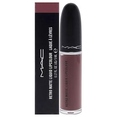 MAC Retro Matte Liquid Lipstick - 123 Topped With Brandy for Women - 0.17 oz Lipstick
