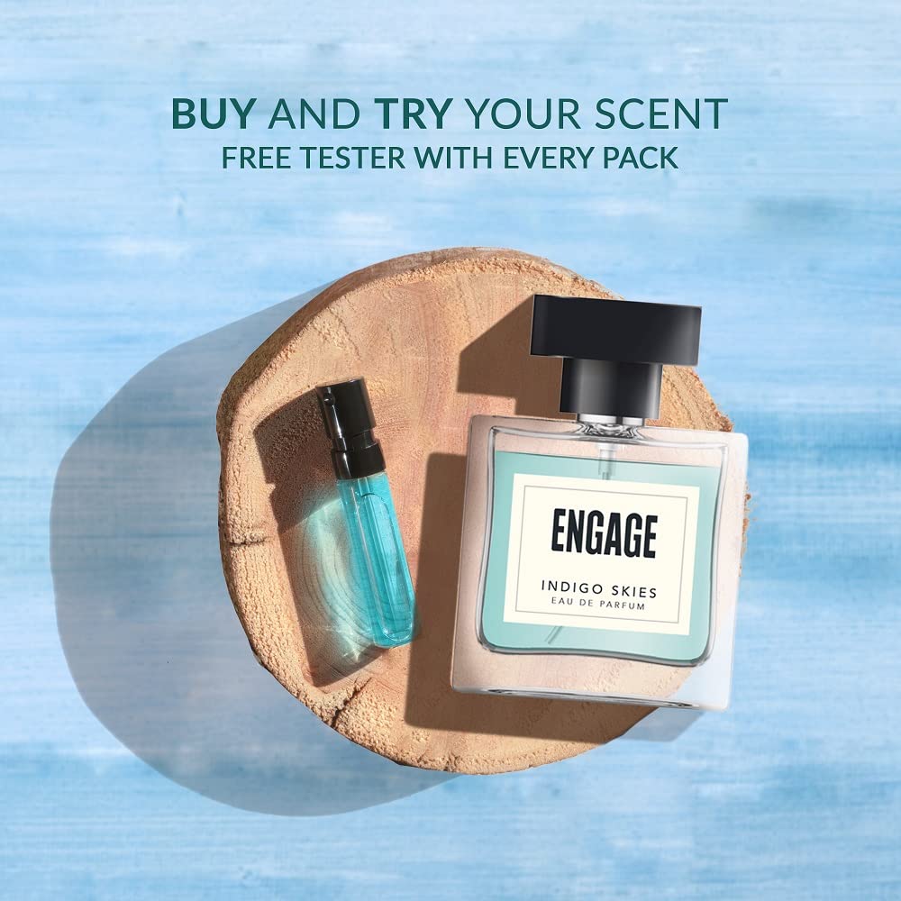 Engage Indigo Skies Eau De Parfum For Men - 100mL