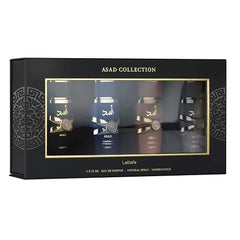 Lattafa Asad 4-Piece Mini Fragrance Gift Set