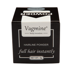 VAGMINE Hair Line Powder for Hair & Beard – Root Concealer & Gray Hair Coverage for Men and Women Dark Brown 5g