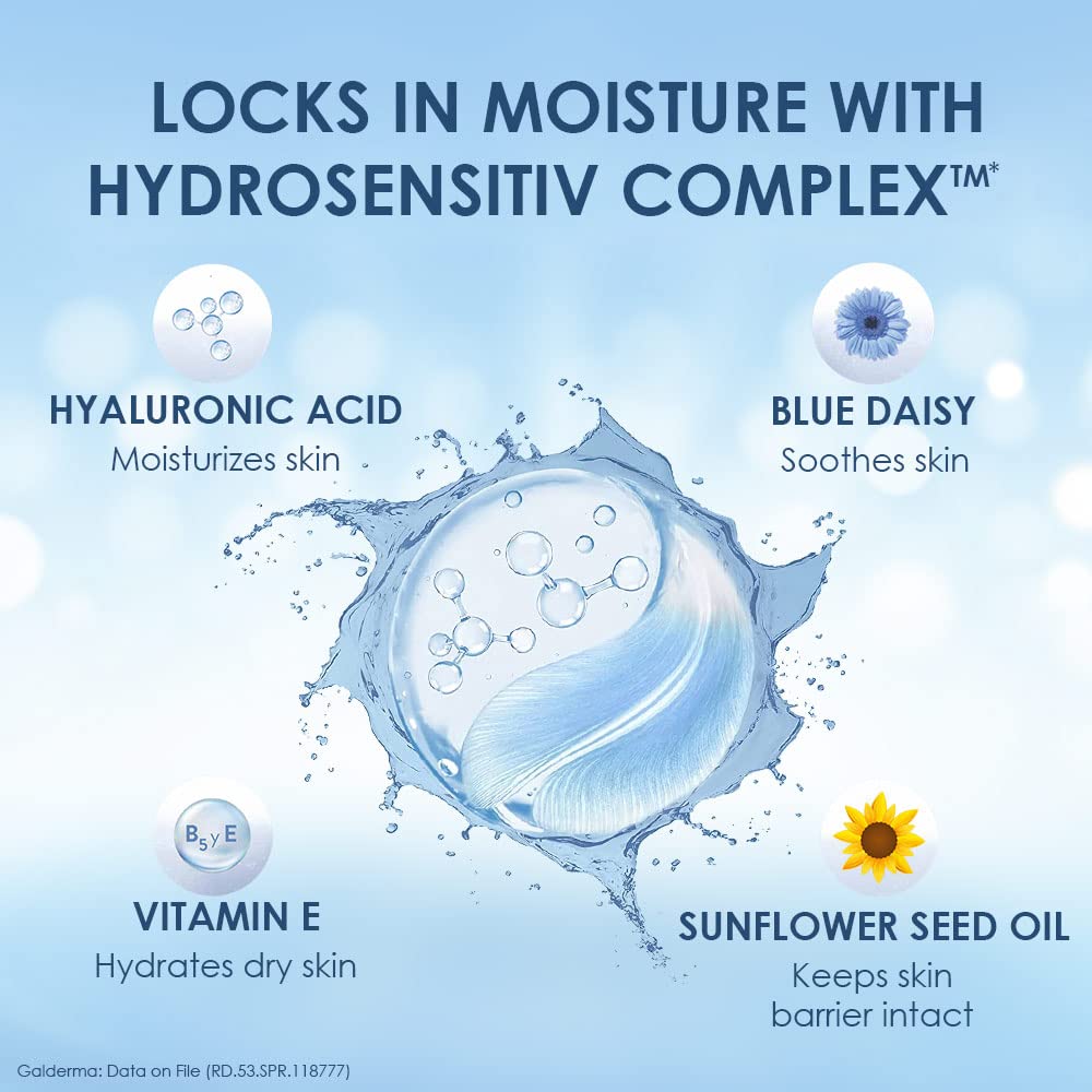 Cetaphil Optimal Hydration Body Spray Moisturizer 207ml | Lightweight moisturizer & non-greasy | Hyaluronic Acid, Sunflower Oil, Blue Daisy extract