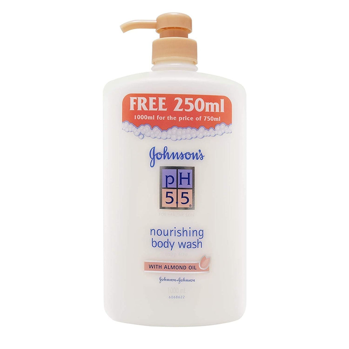 Johnson's pH 5.5 Nourishing Body Wash with Almond Oil in the 1000ml