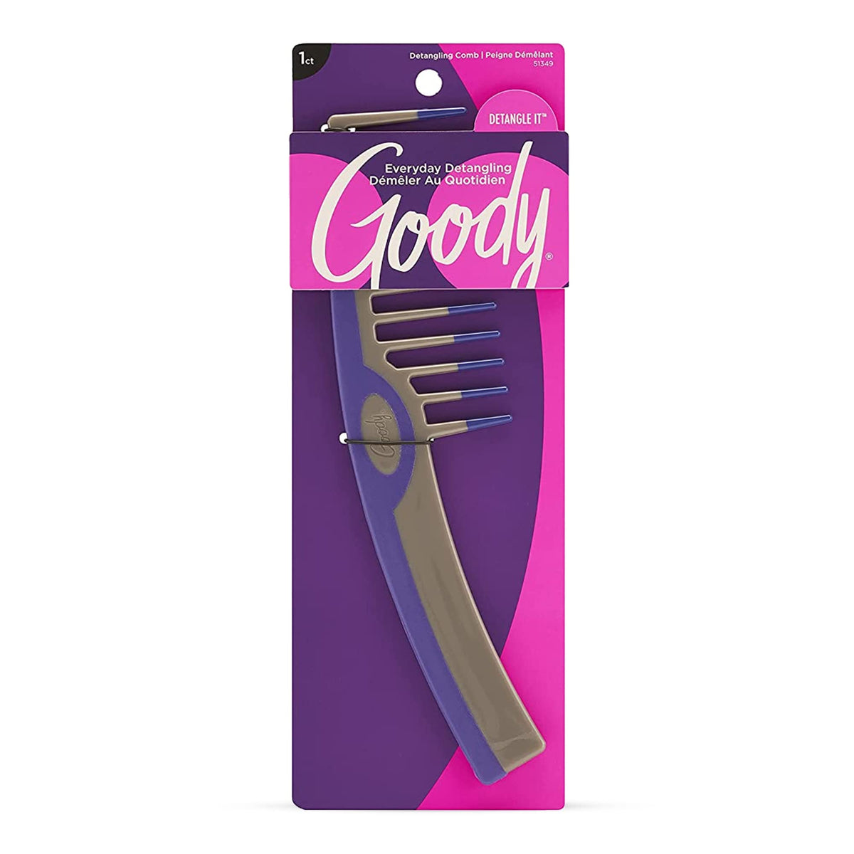 Goody Styling Essentials "Super Comb" with Overlay & Dip 1CT 51349