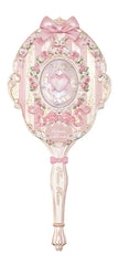 Flower Knows Bunny Garden Hand Mirror Rosette Pink