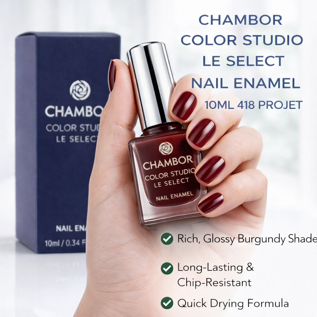 CHAMBOR COLOR STUDIO LE SELECT NAIL ENAMEL 10ML 418 PROJET - Kunchals