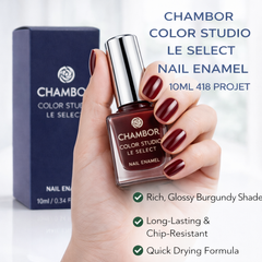 CHAMBOR COLOR STUDIO LE SELECT NAIL ENAMEL 10ML 418 PROJET - Kunchals