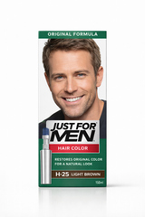 JUST FOR MEN ORIGINAL FORMULA HAIR COLOR H-25 LIGHT BROWN - Kunchals