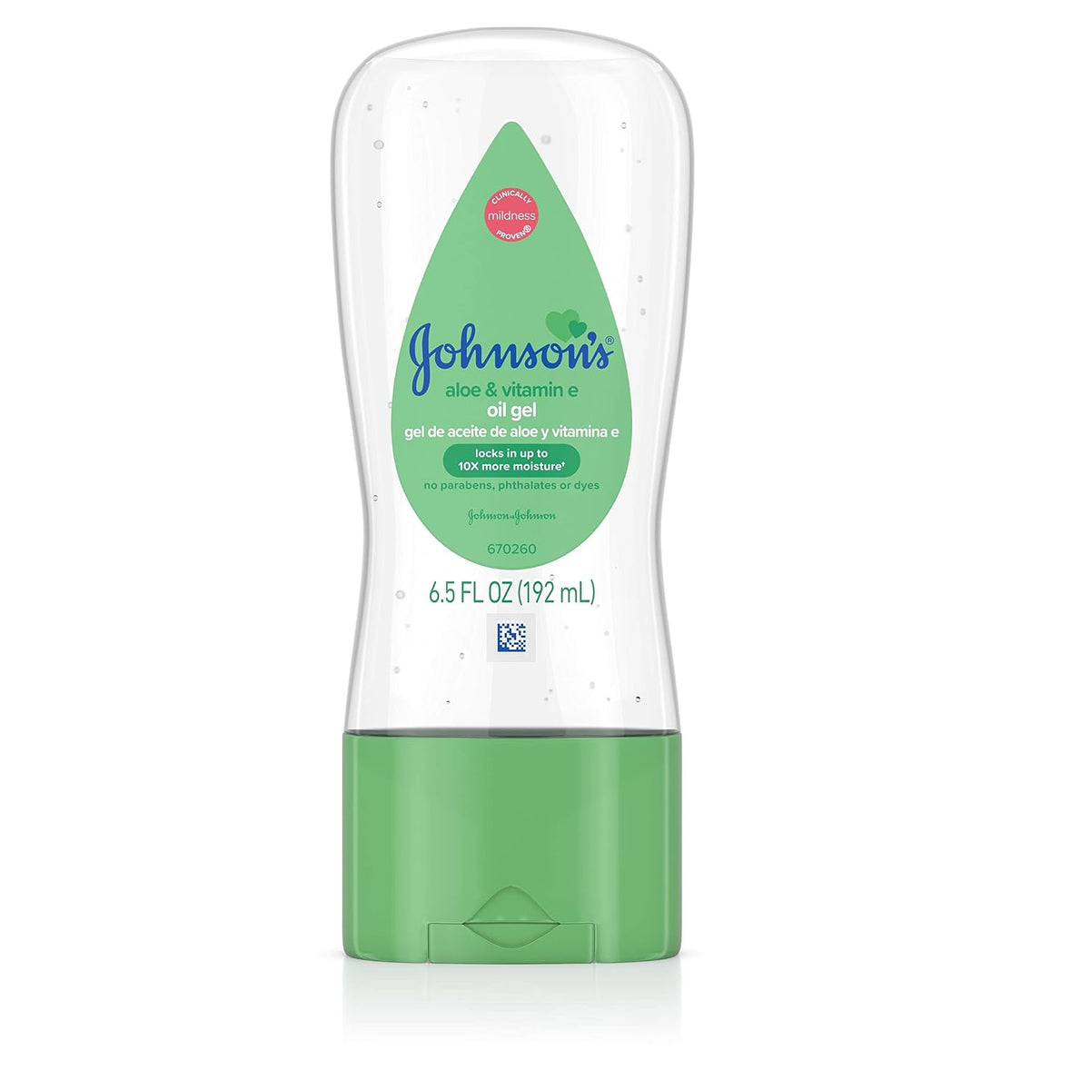 Johnson's Baby Oil Gel with Aloe Vera & Vitamin E -192ML