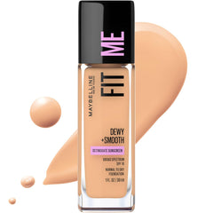 Maybelline Fit Me Dewy + Smooth Liquid Foundation – 225 Medium Buff (30ml)
