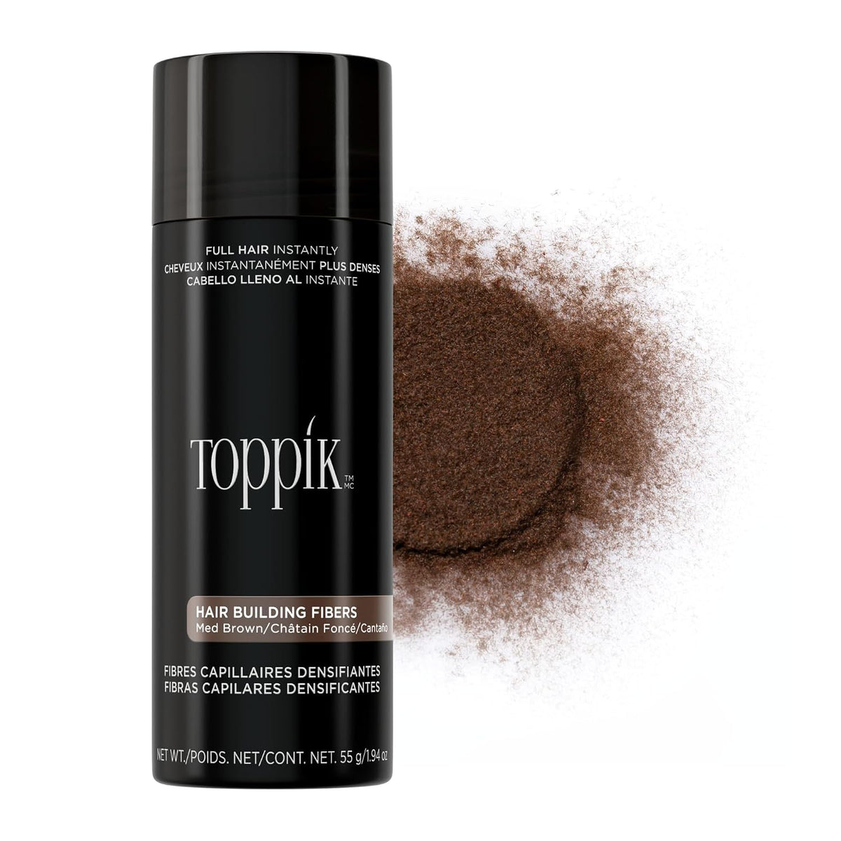 Toppik Hair Building Fibers Ä?? Medium Brown (55g / 1.94 oz)