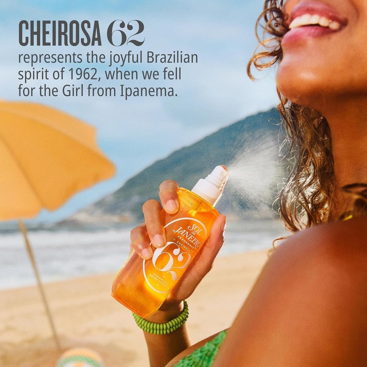 Sol de Janeiro Brazilian Crush Cheirosa 62 Perfume Mist 30ml | Tropical Pistachio & Caramel Fragrance for Body & Hair
