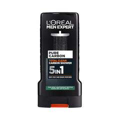 L'Oreal Paris Men's Expert Total Clean Carbon 5 In 1 Shower Gel (300 ml).