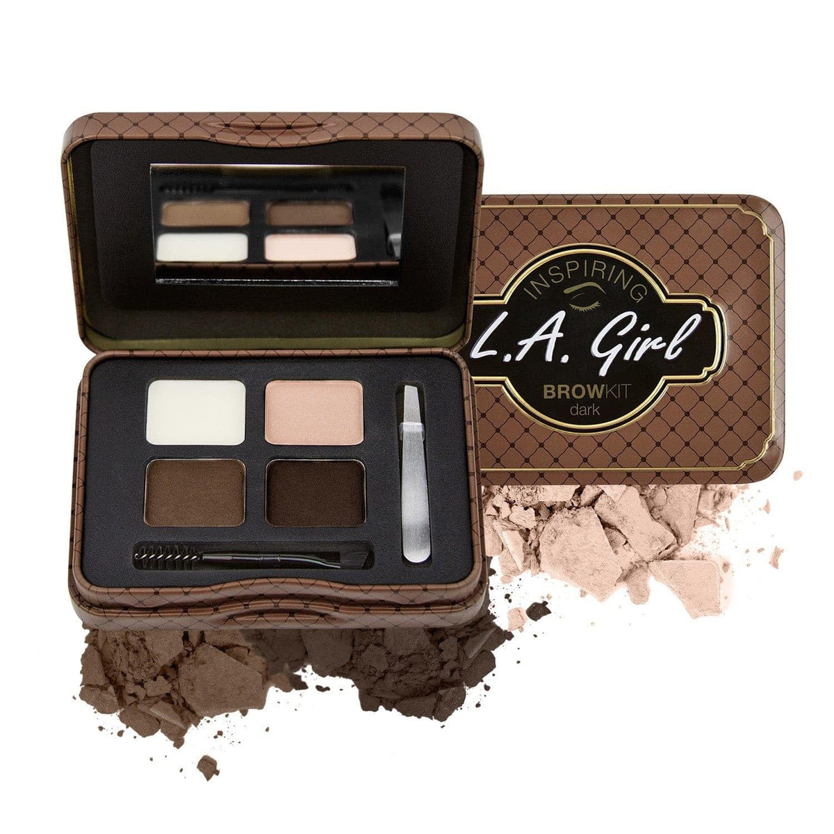 LA GIRL INSPIRING BROW KIT DARK DARK & DEFINED