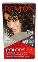 Revlon ColorSilk Beautiful Color Permanent Hair Dye in Shade 30 Dark Brown