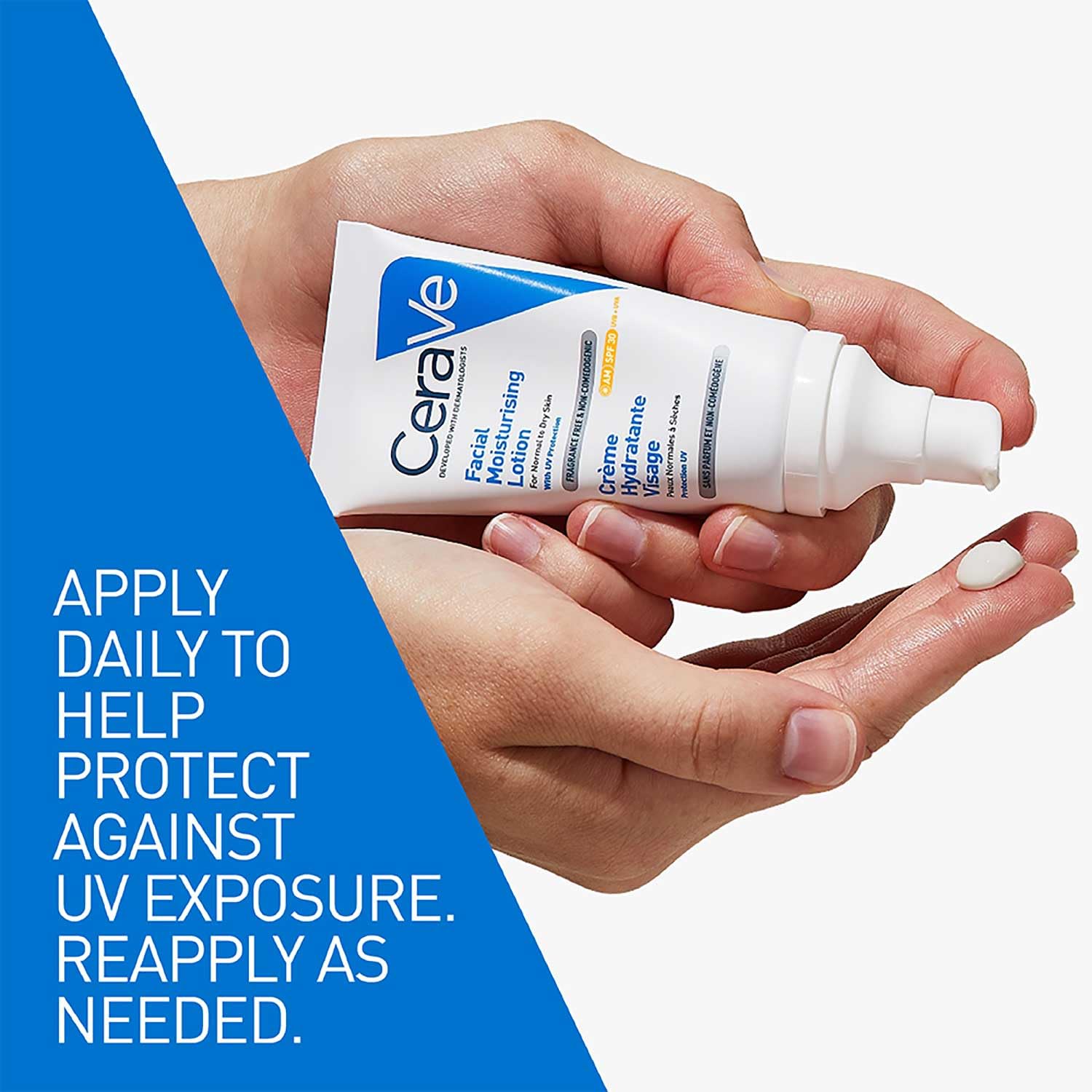 CeraVe AM Facial Moisturizing Lotion For Normal to Dry Skin (52ml) - Broad Spectrum SPF 30 Sunscreen | Non-Comedogenic, Paraben-Free And Fragrance-Free Lotion