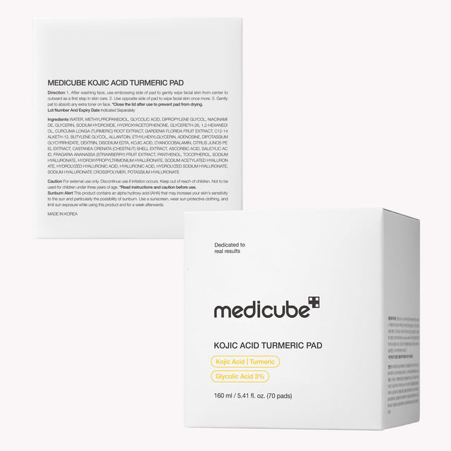 Medicube Kojic Acid Turmeric Clarifying Toner Pad (70 Pads)