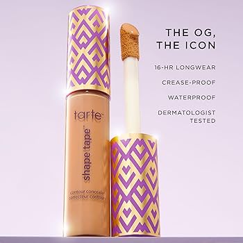 TARTE DOUBLE DUTY 12HR CREASE PROOF CONTOUR CONCEALER 10ML 38N MEDIUM TAN NETURAL